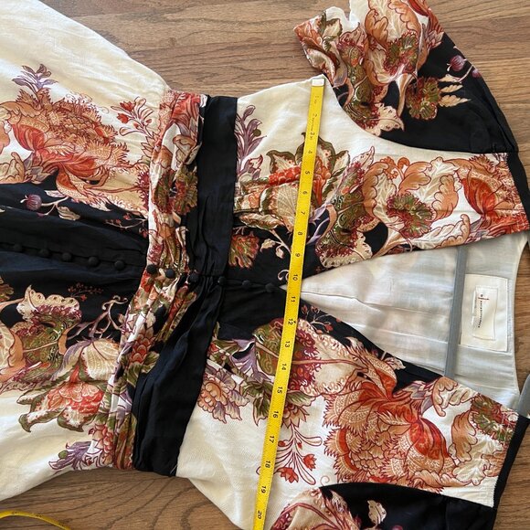 Anthropologie The @Heynasreen Katerina button front Floral Maxi Dress size L - Picture 2 of 6